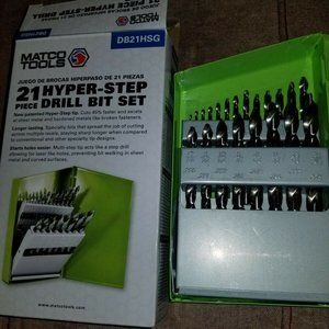 Matco Tools 21 Piece Hyper-Step Drill Bit Set